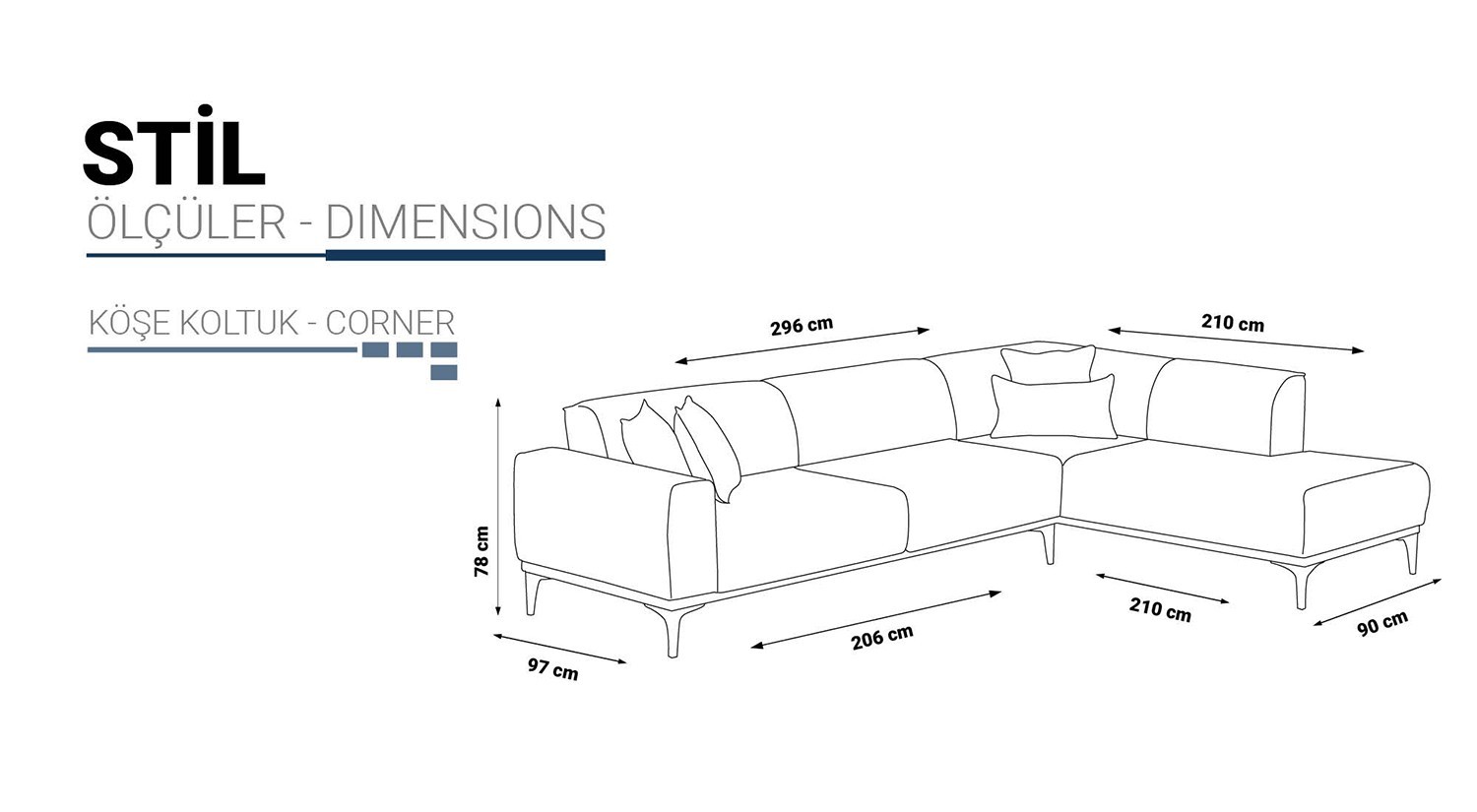 Stil Corner Sofa Set