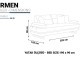  Carmen Double Seat Sofa