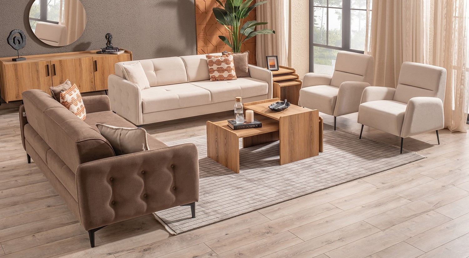 Pluss Sofa Set