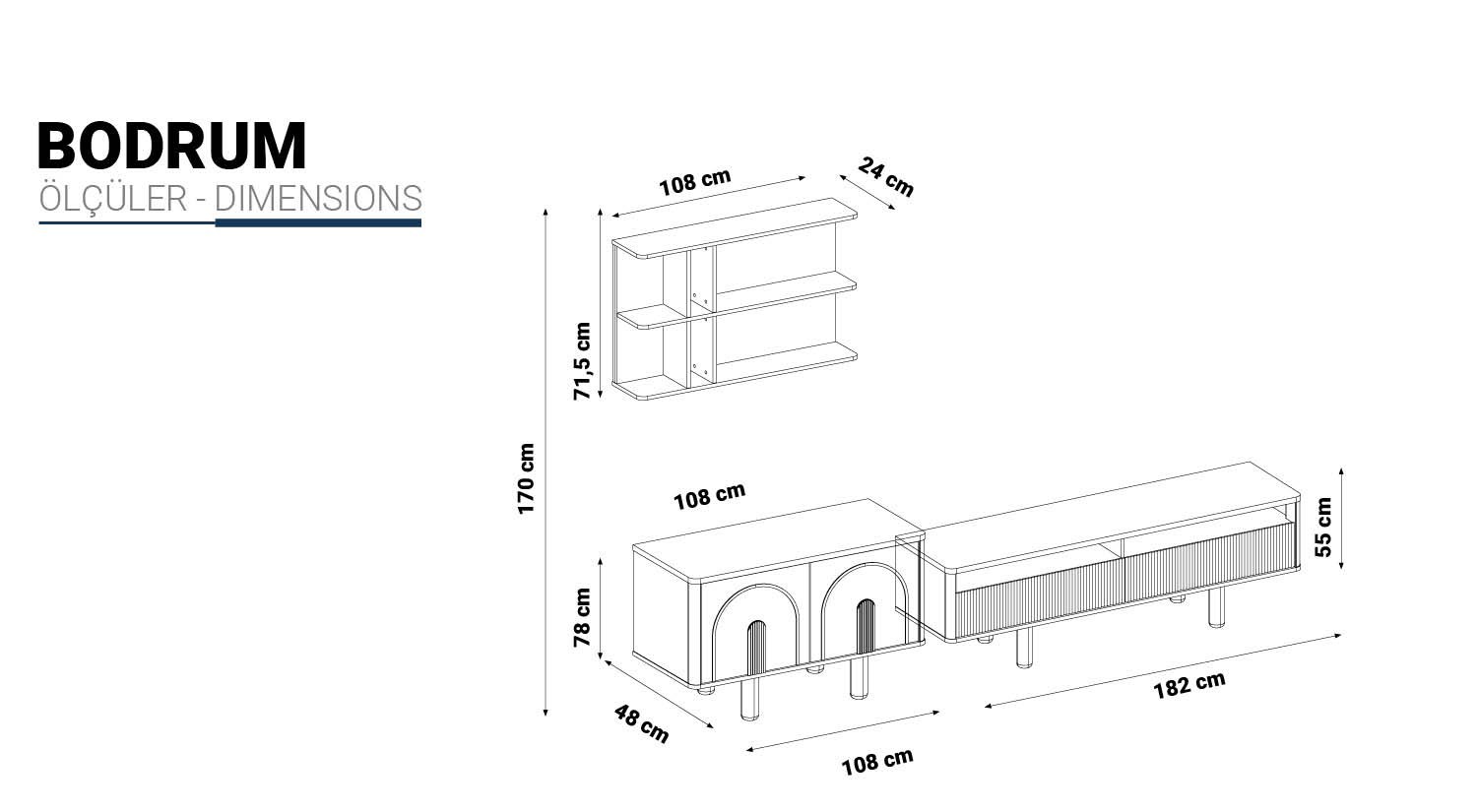 Bodrum Wall Unit