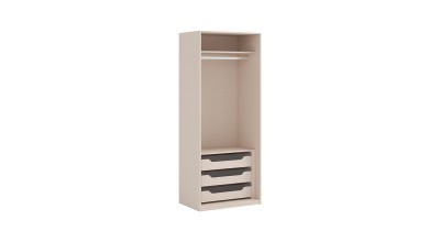 Mood Double Wardrobe - 3 Drawers with Hangers (M2201)