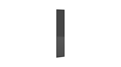 Mood Corner Cabinet Door - Black Reflective Glass