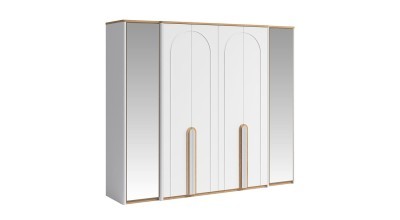 Bodrum 6 Doors Mirrored Cabinet