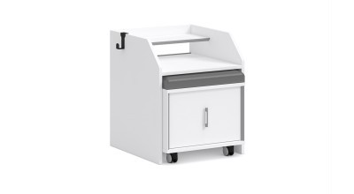 Phoenix White Bedside Table