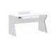  Phoenix White Study Desk Bottom Block