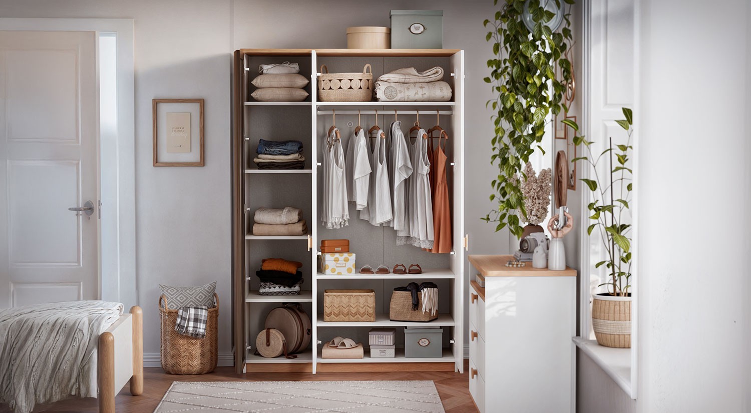 Bodrum 3 Doors Wardrobe