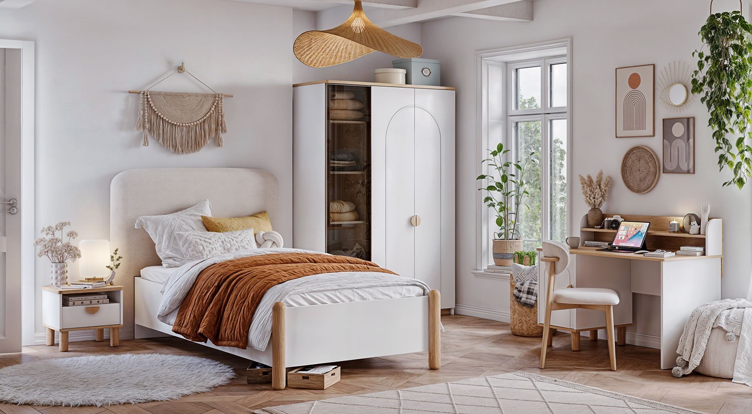 Bodrum 3 Doors Wardrobe
