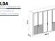  Salda 5 Doors Cabinet