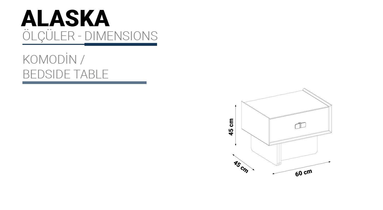 Alaska Nightstand (2 Pieces)