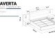  Traverta Bed Accessory With Base 180 cm