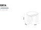  Traverta Side Table