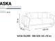  Alaska Double-Seater Sofa