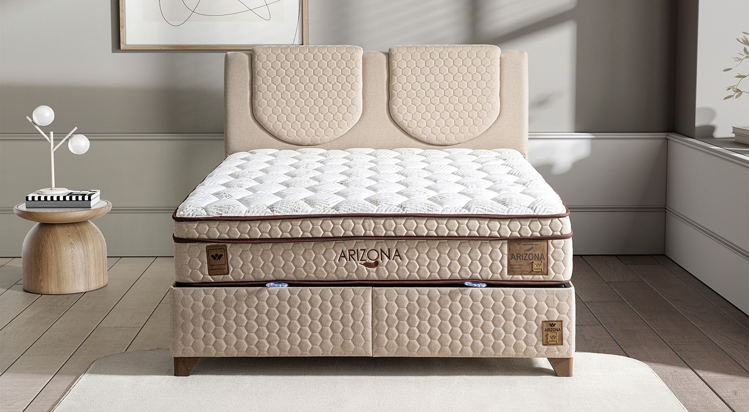 Arizona Bed, Base and Headboard Set