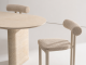  Travertine Porcelain Dining Table