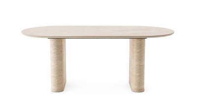 Travertine Porcelain Dining Table