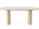  Travertine Porcelain Dining Table