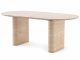  Travertine Porcelain Dining Table