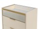  Mood Ada Chest of Drawers, Mink Beige (Bronze Frame)