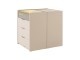  Mood Ada Chest of Drawers, Mink Beige (Bronze Frame)