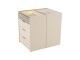  Mood Ada Chest of Drawers, Mink Beige (Bronze Frame)