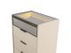  Mood Ada Chest of Drawers, Mink Beige (Matte Black Frame)