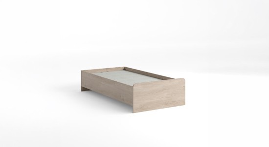 إطار سرير علوي 100×200 مع مساحة تخزين