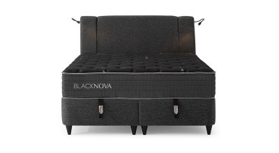 Black Nova Mattress, Base and Headboard Set
